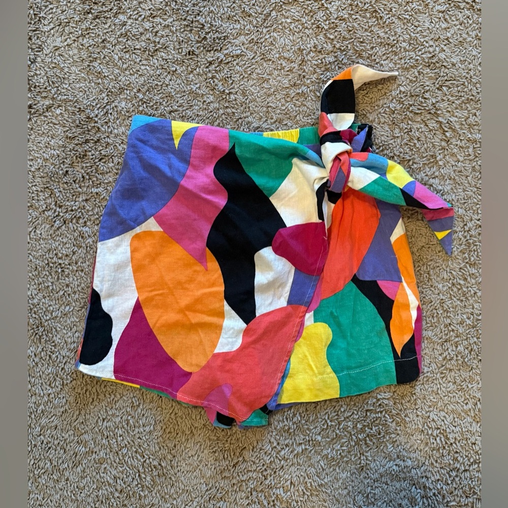 NWT A New Day Colorful Abstract Print Skort - Picture 3 of 4
